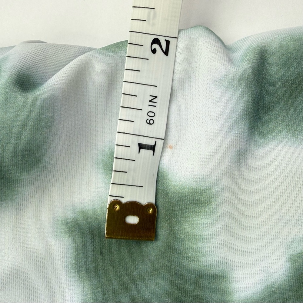 Cyn & Luca Green Tie Dye Ruched Side Drawstring One Piece Swimsuit - Picture 8 of 8